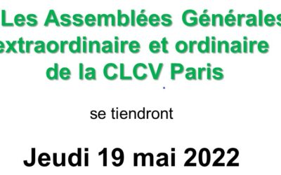 Assemblée Générale 2022 CLCV_PARIS
