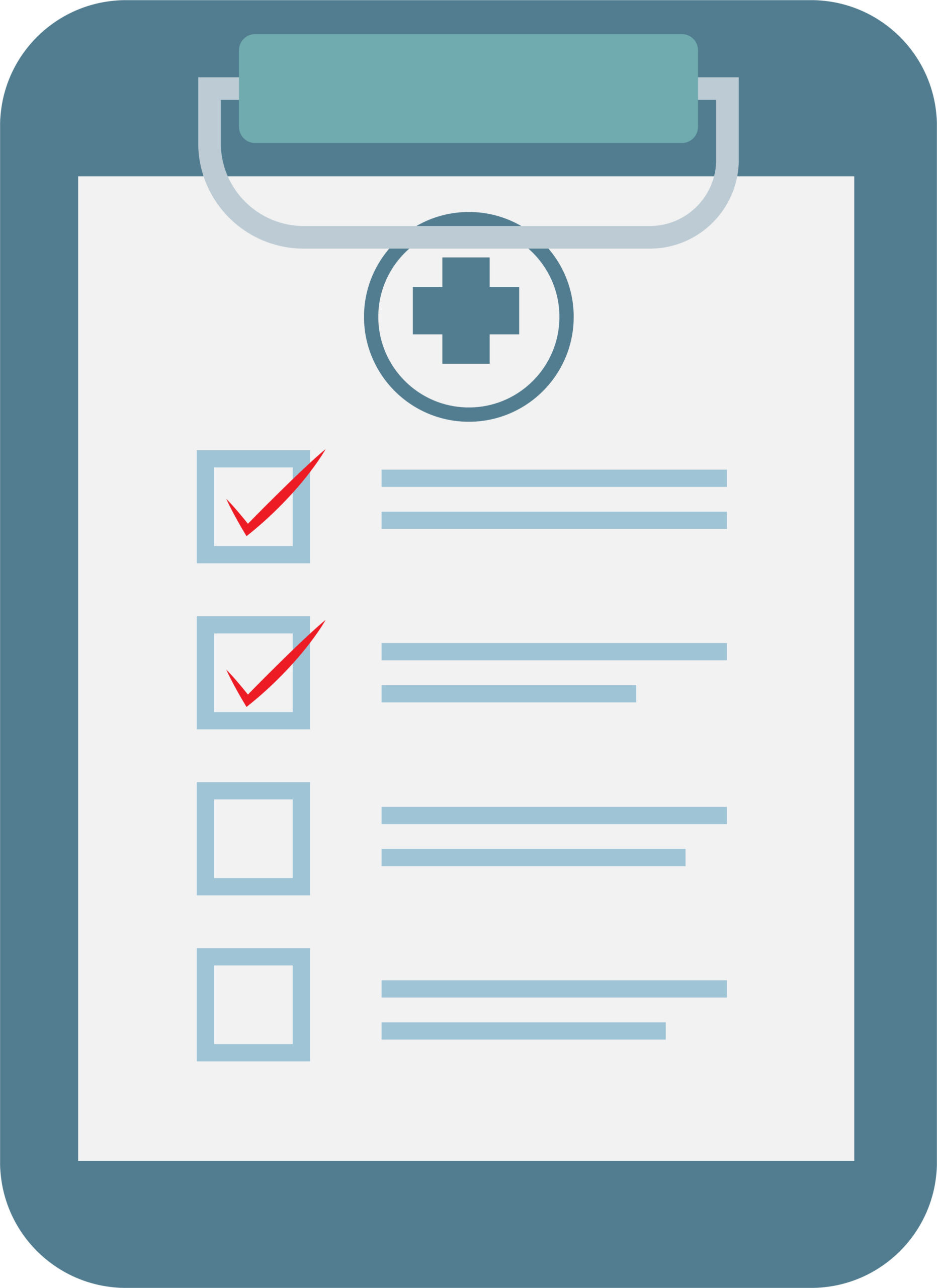 Dossier médical. Concept hospitalier et de soins de santé.